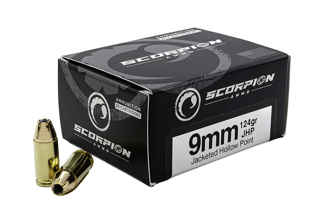 Scorpion 9mm 124 gr JHP Defense 20/Box